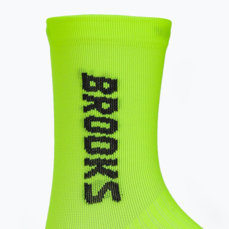 Bežecké ponožky Brooks Ghost Crew yellow 3