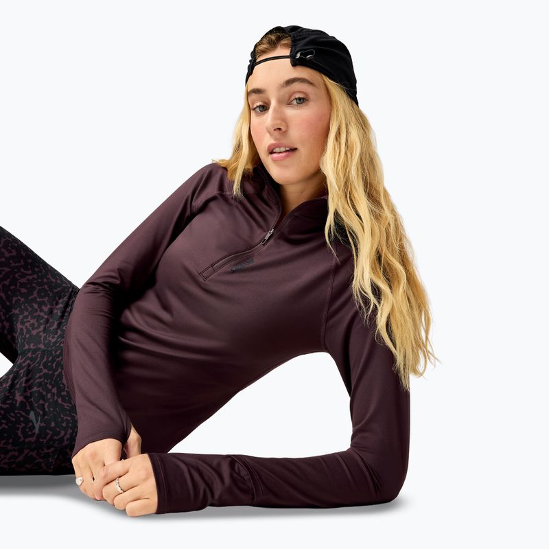 Dámska bežecká mikina Brooks Dash 1/2 Zip 3.0 brown 3
