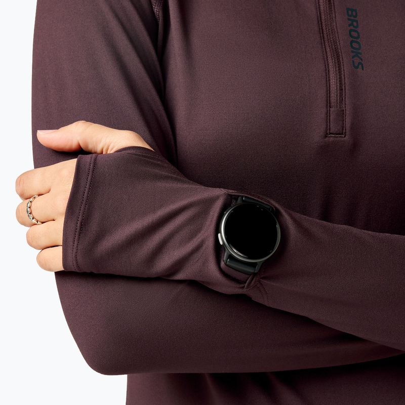 Dámska bežecká mikina Brooks Dash 1/2 Zip 3.0 brown 4