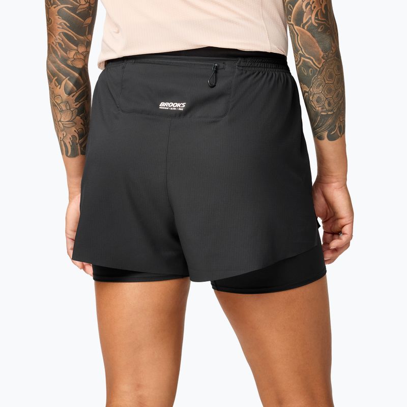 Dámske bežecké šortky Brooks Cascadia 2-in-1 Short black 2