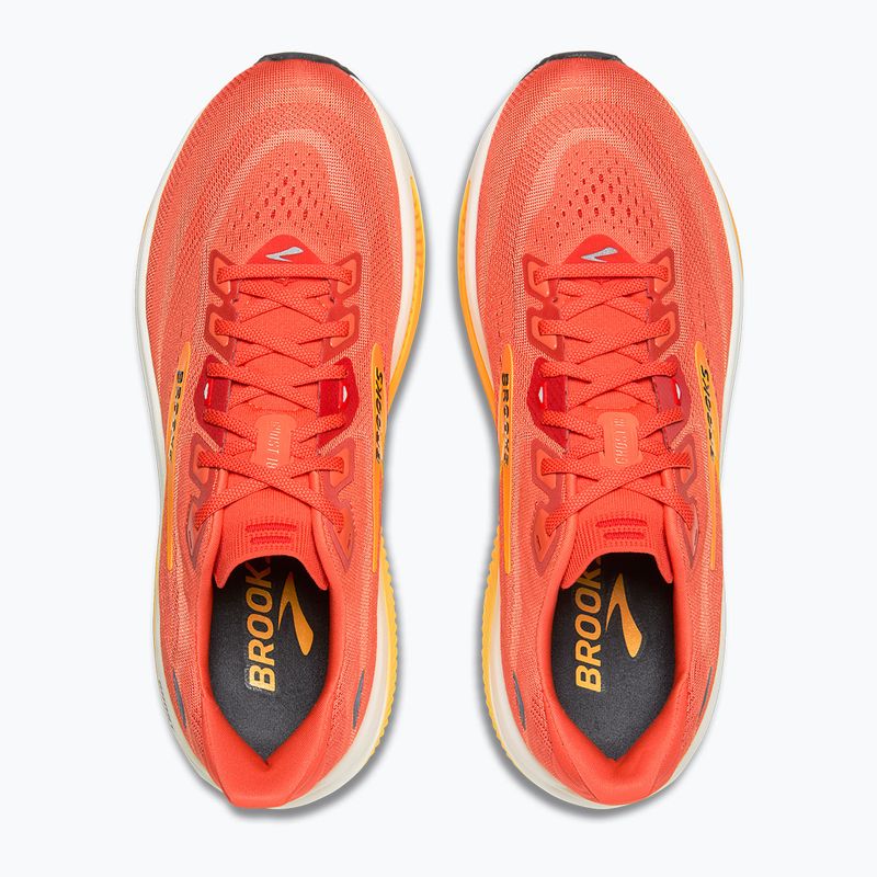 Pánske bežecké topánky Brooks Ghost 18 tigerlily/orange/pearl 5