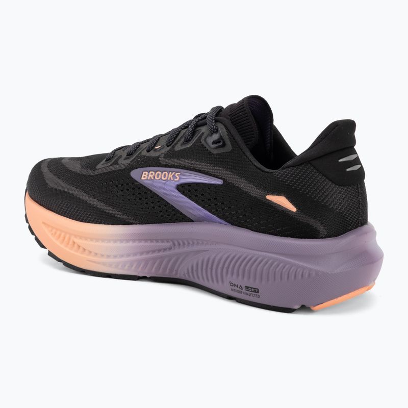 Dámske bežecké topánky Brooks Ghost 18 black/mulled grape/peach 3
