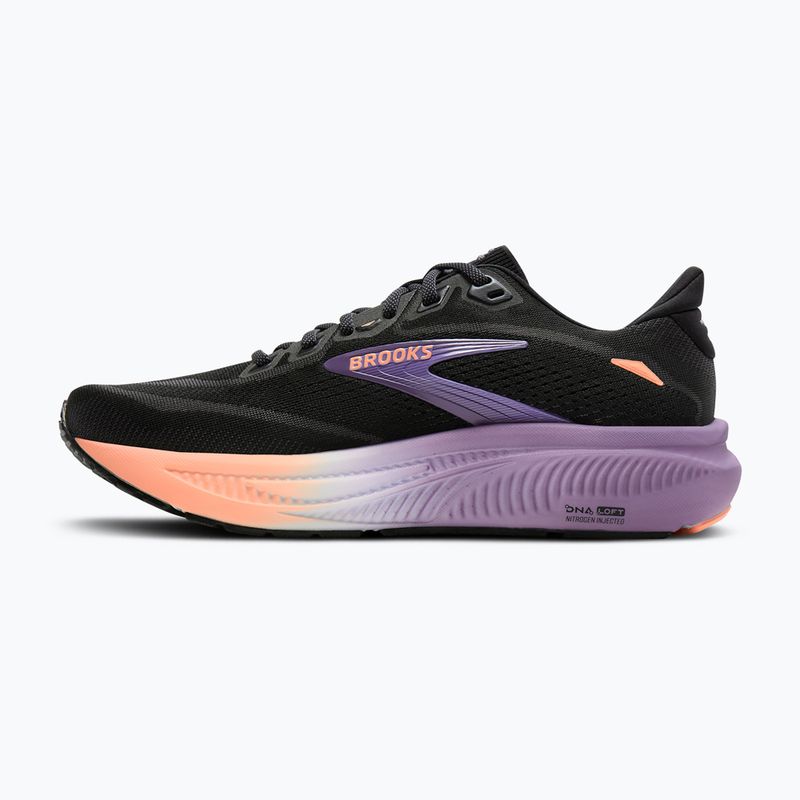 Dámske bežecké topánky Brooks Ghost 18 black/mulled grape/peach 3