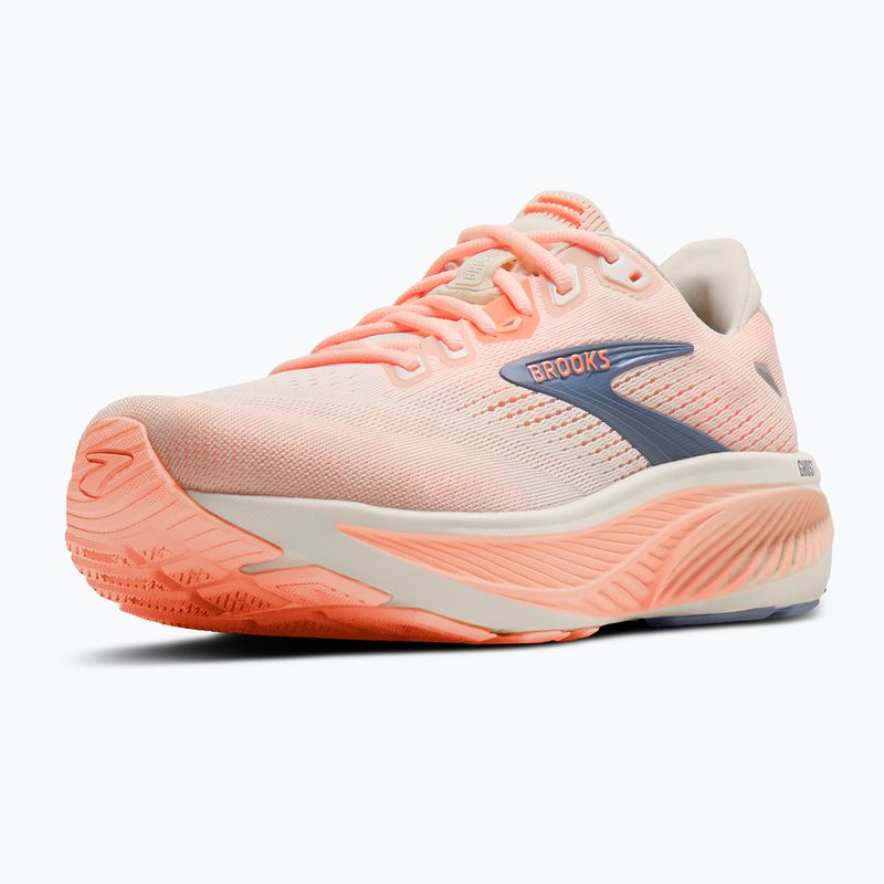 Dámske bežecké topánky Brooks Ghost 18 star white/cyber peach/grey 4