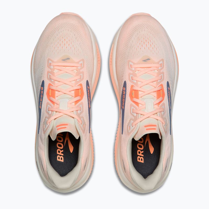 Dámske bežecké topánky Brooks Ghost 18 star white/cyber peach/grey 7