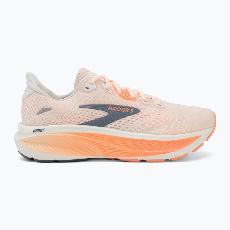 Dámske bežecké topánky Brooks Ghost 18 star white/cyber peach/grey 2