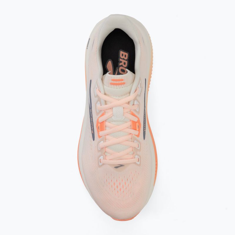 Dámske bežecké topánky Brooks Ghost 18 star white/cyber peach/grey 5