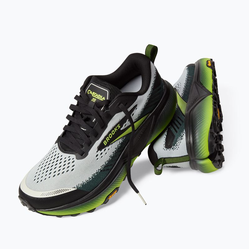 Pánske bežecké topánky Brooks Cascadia 20 grey/black/nightlife 6