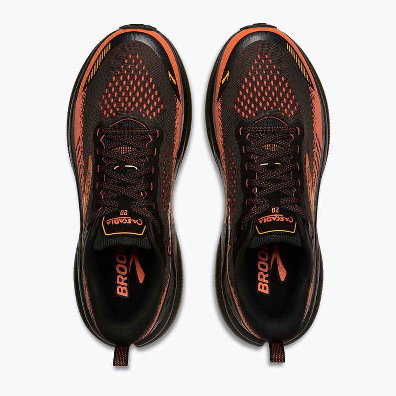 Pánske bežecké topánky Brooks Cascadia 20 black/tigerlily/orange 5