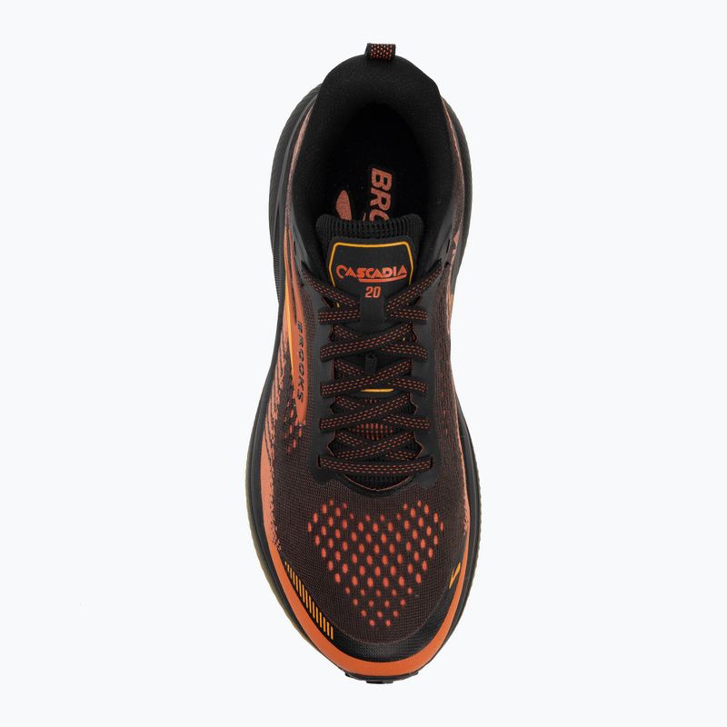 Pánske bežecké topánky Brooks Cascadia 20 black/tigerlily/orange 5
