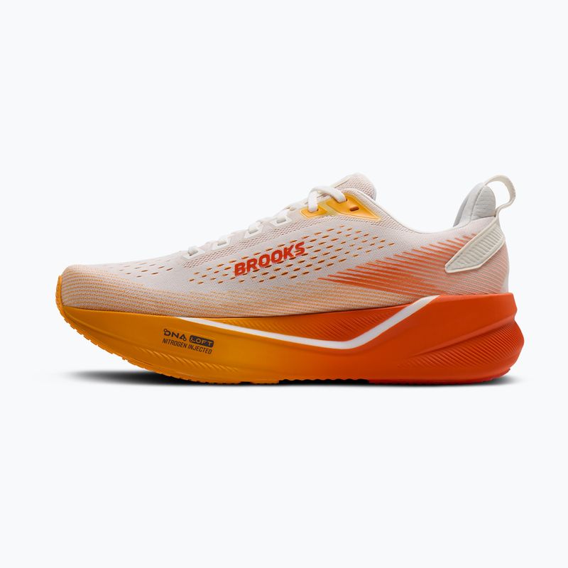Pánske bežecké topánky Brooks Ghost Max 4 white/orange/red 3