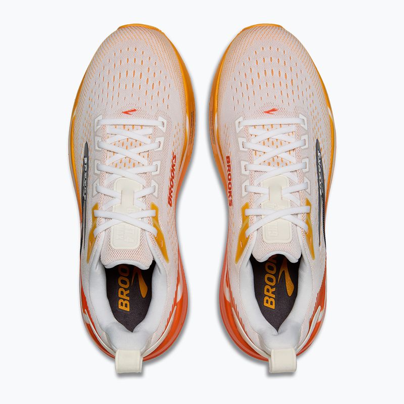 Pánske bežecké topánky Brooks Ghost Max 4 white/orange/red 5