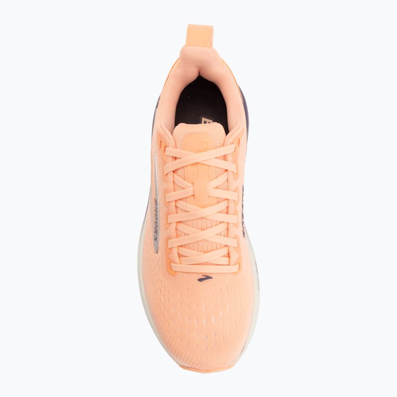 Dámske bežecké topánky Brooks Ghost Max 4 cyber peach/grape/bluewash 5