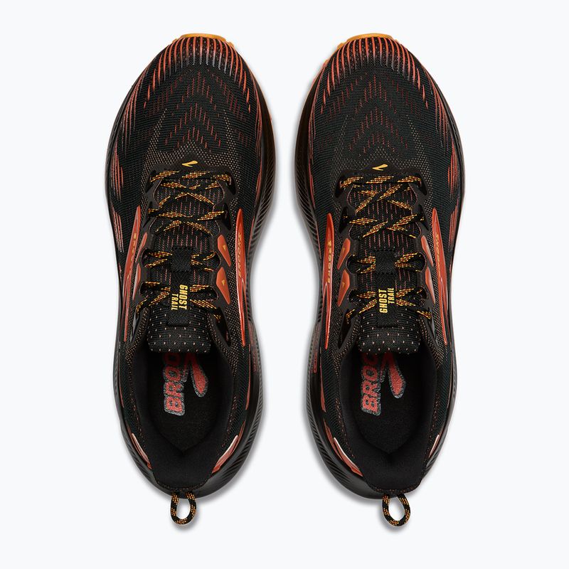 Pánske bežecké topánky Brooks Ghost Trail black/red/orange 5