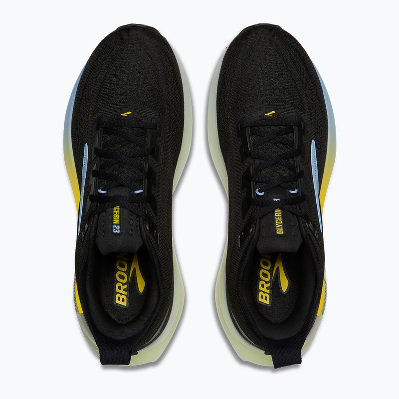 Pánske bežecké topánky Brooks Glycerin 23 black/cyber yellow/nightlife 5