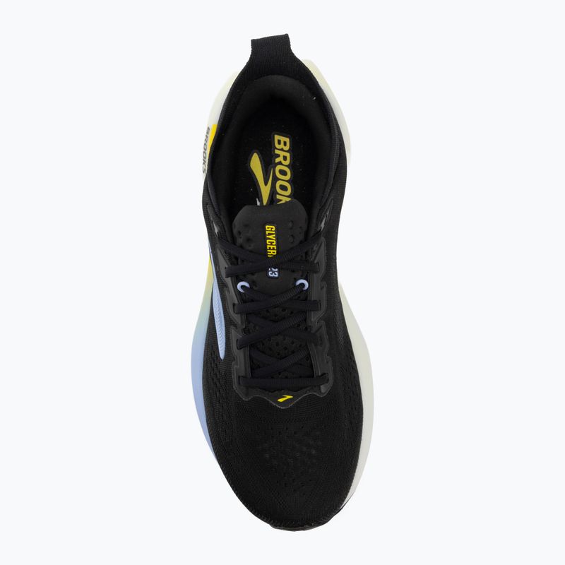 Pánske bežecké topánky Brooks Glycerin 23 black/cyber yellow/nightlife 5