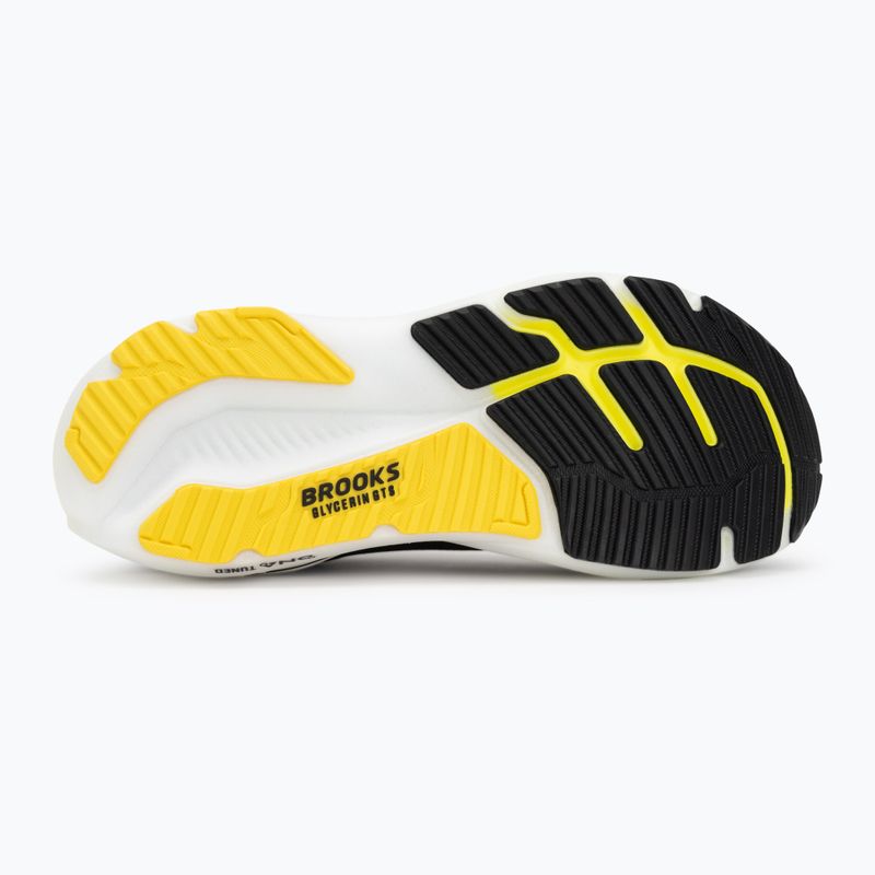 Pánske bežecké topánky Brooks Glycerin GTS 23 black/cyber yellow/nightlife 4
