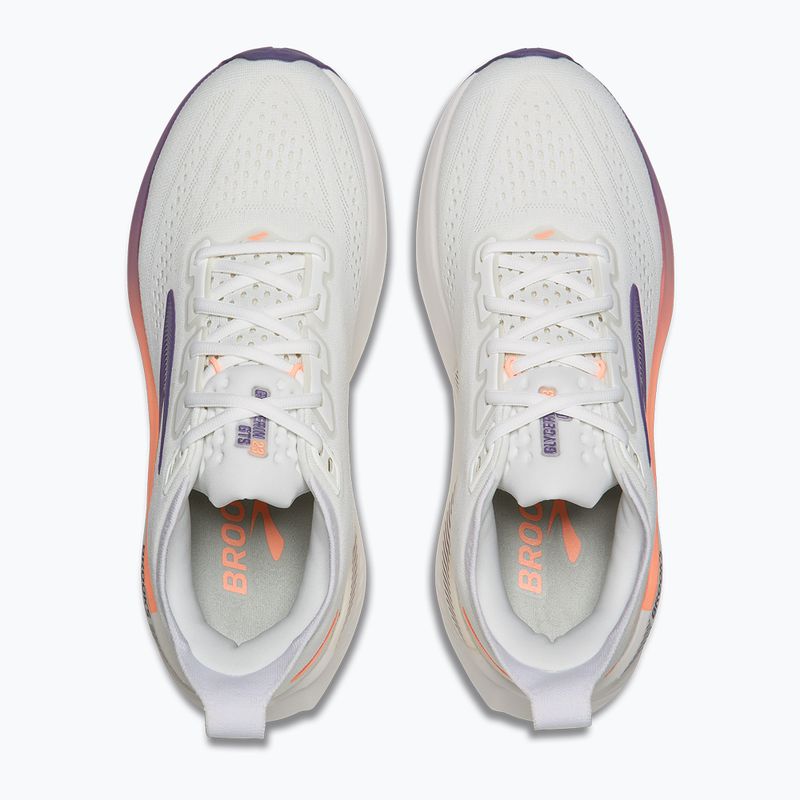 Dámske bežecké topánky Brooks Glycerin GTS 23 white/mulled grape/clear 5