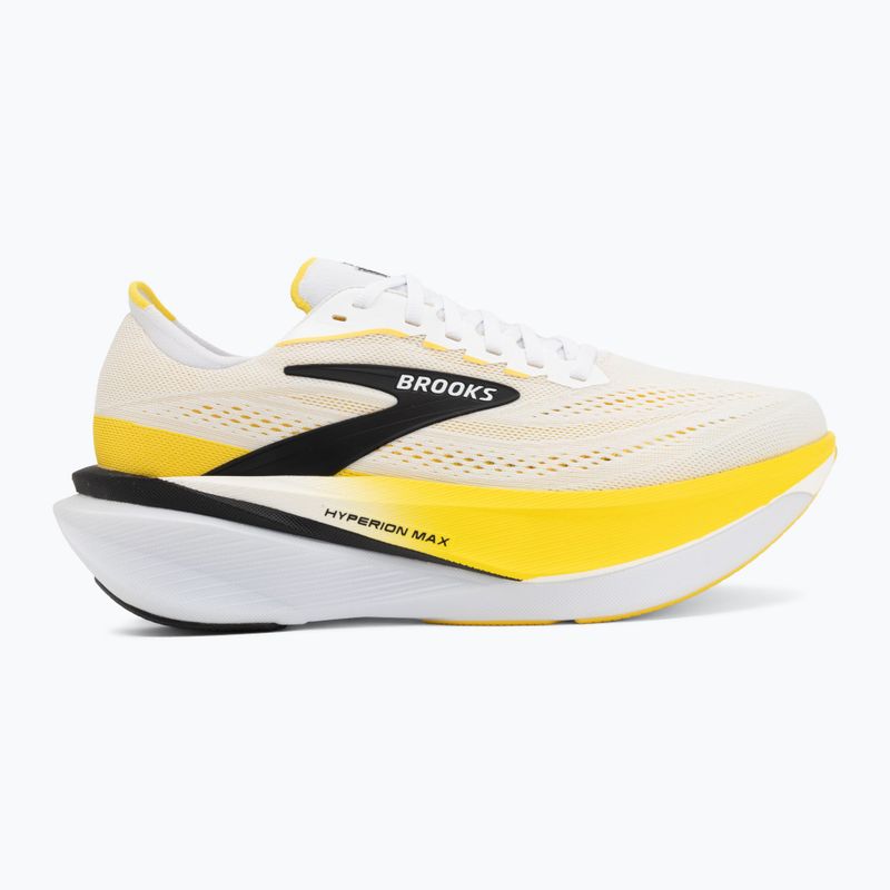 Pánske bežecké topánky Brooks Hyperion Max 4 white/cyber yellow/black 2