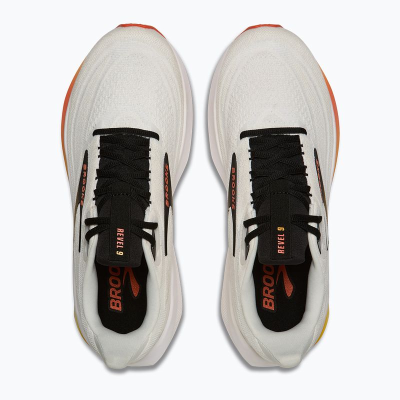 Pánske bežecké topánky Brooks Revel 9 white/orange/black 5