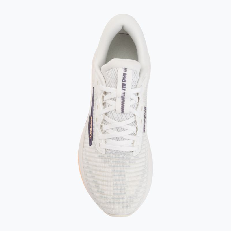 Dámske bežecké topánky Brooks Revel Max brightwhite/mulledgrape/peach 5