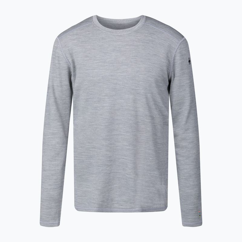 Pánska termoaktívna mikina Smartwool Merino 250 Baselayer Crew Boxed light gray heather