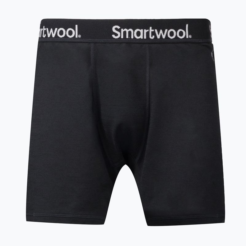 Pánske boxerky Smartwool Merino Sport 150 Boxer Brief Boxované termálne boxerky čierne 17342-001-S