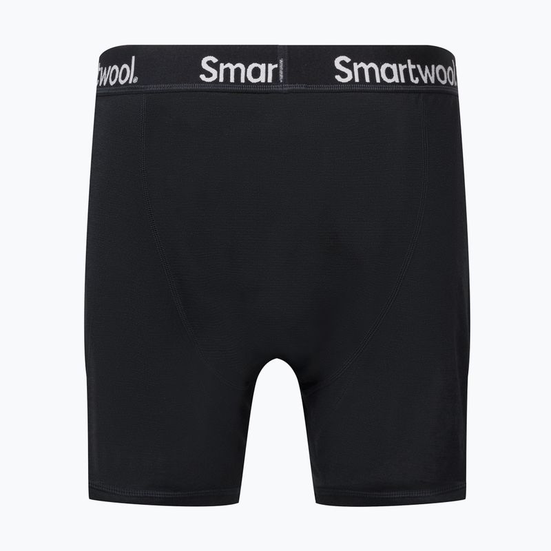 Pánske boxerky Smartwool Merino Sport 150 Boxer Brief Boxované termálne boxerky čierne 17342-001-S 2