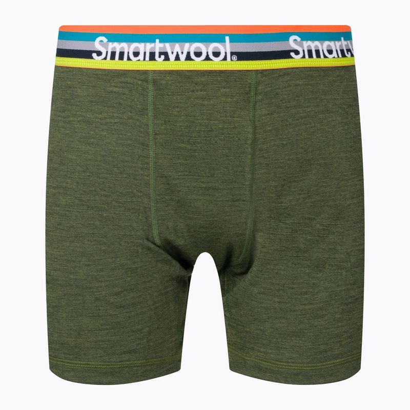 Pánske boxerky Smartwool Merino Sport Boxer Brief Boxované termálne boxerky zelené 17342