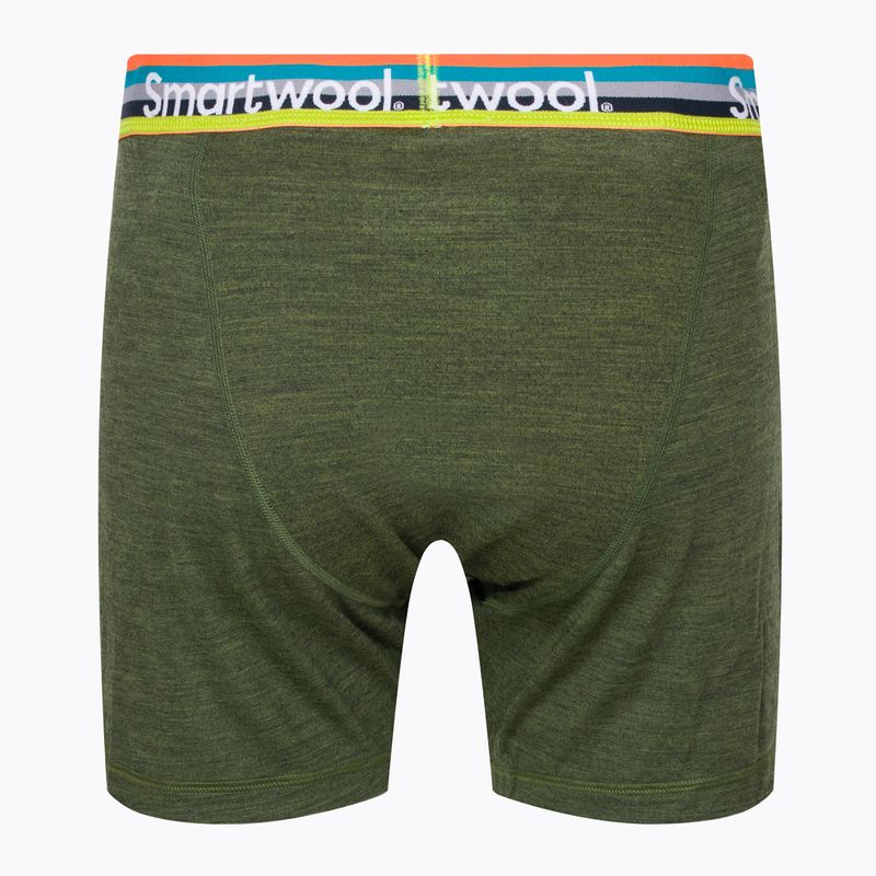 Pánske boxerky Smartwool Merino Sport Boxer Brief Boxované termálne boxerky zelené 17342 2