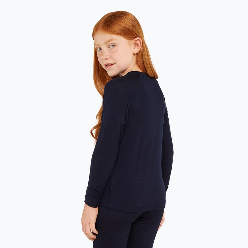 Detská termoakčná mikina icebreaker 200 Oasis Crewe midnight navy 7