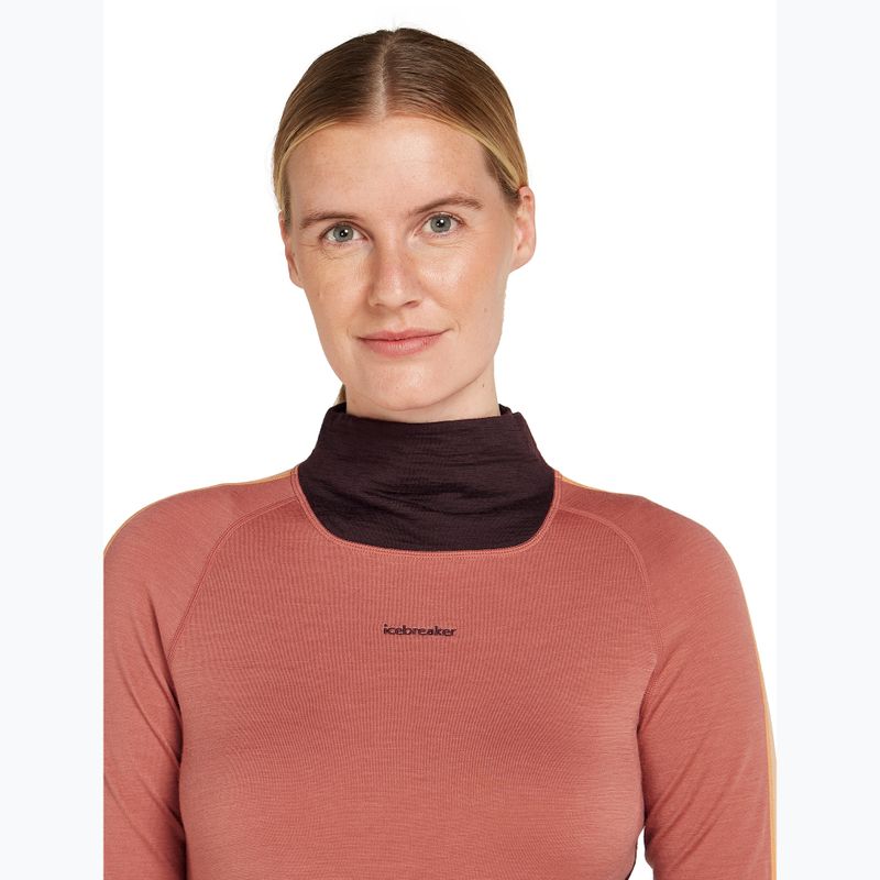 Dámsky termoaktívny longsleeve icebreaker 200 Oasis Sonebula High Neck bittersweet/cedar 4