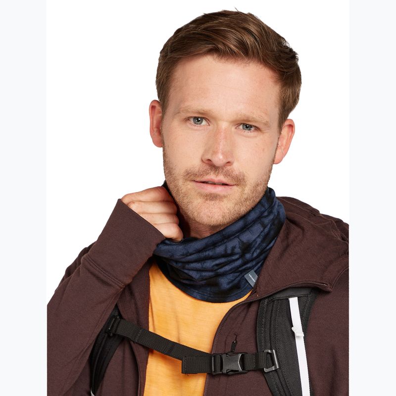 Multifunkčná šatka icebreaker Merino Flexi Chute Cloud Dye graphite/black 2