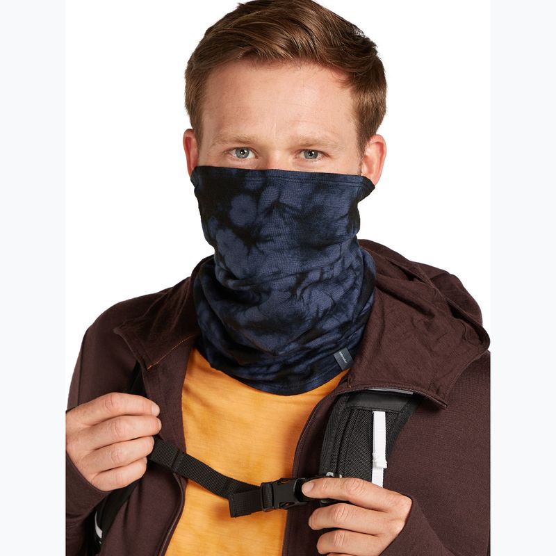 Multifunkčná šatka icebreaker Merino Flexi Chute Cloud Dye graphite/black 3