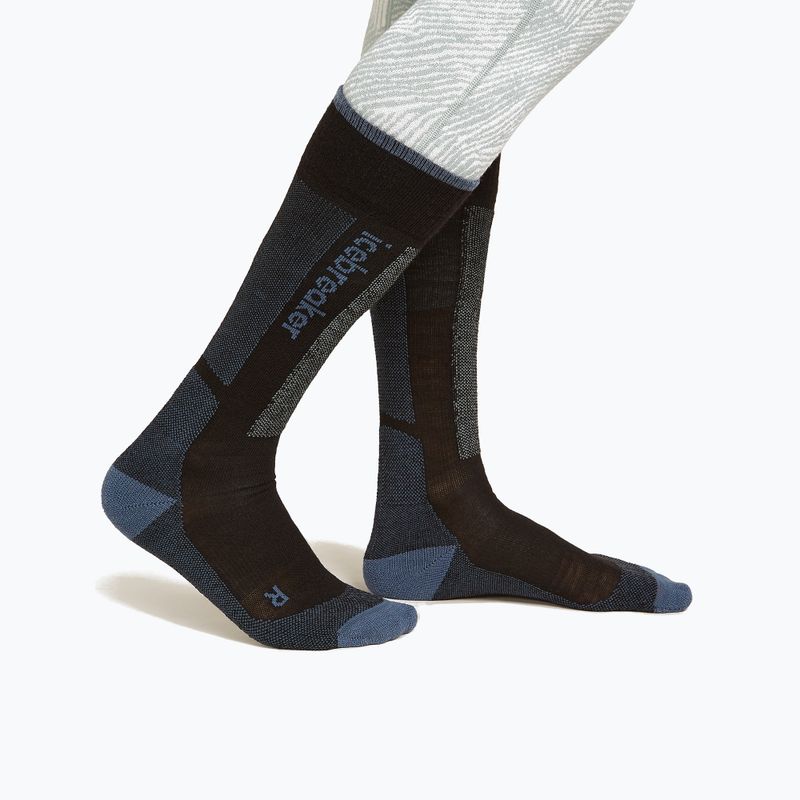 Dámske lyžiarske ponožky Icebreaker Merino Ski+ Light OTC black/dawn/graphite 2