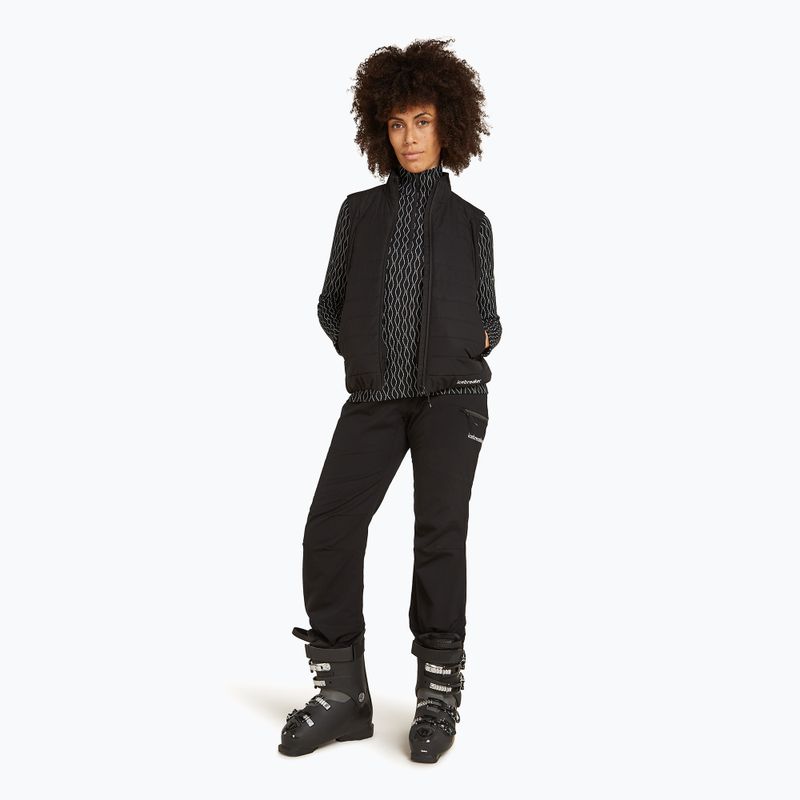Dámska termoaktívna mikina icebreaker Merino 260 Vertex LS HZ On-Piste black/ snow/j 4