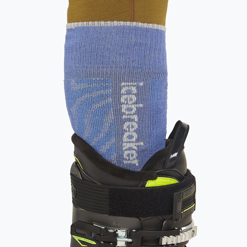 Icebreaker Pánske lyžiarske ponožky Merino Ski+ Medium OTC Mountain Contour brilliant/ether/baja 4