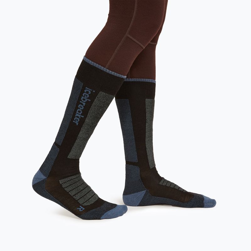 Dámske lyžiarske ponožky icebreaker Merino Ski+ Ultralight OTC black/dawn/graphite 2