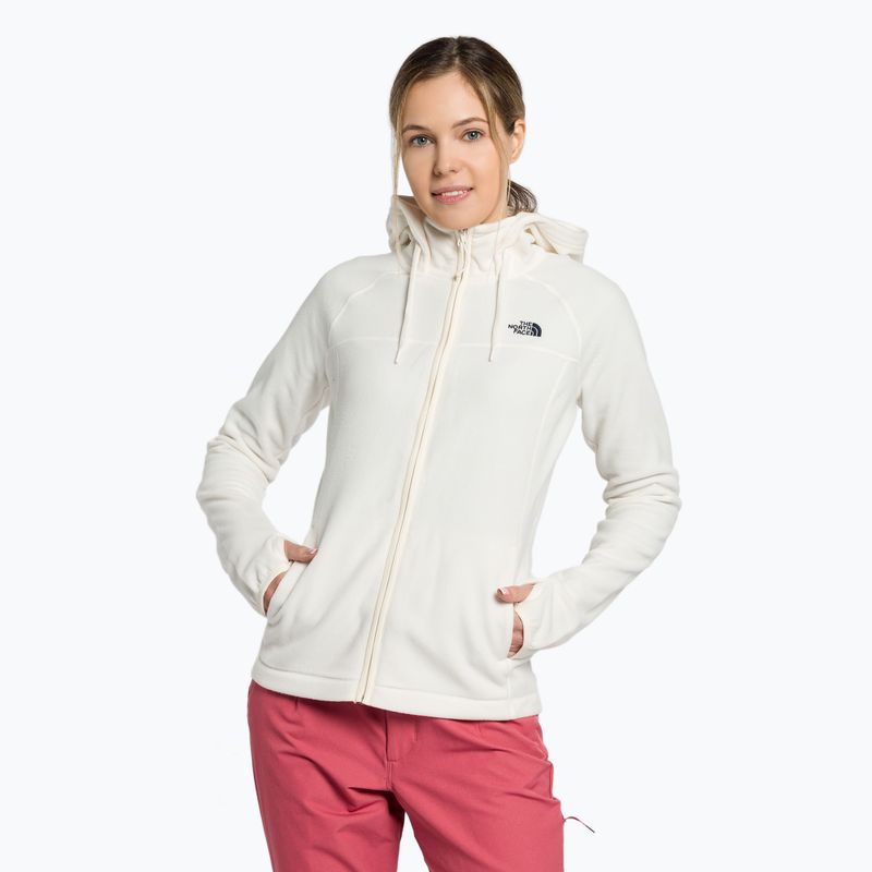 Dámska fleecová mikina The North Face Homesafe Fleece Hoodie white NF0A55HNR8R1