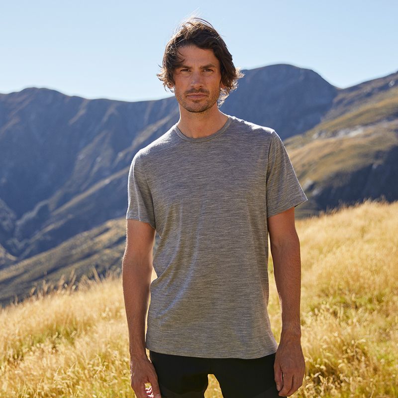 Pánske trekingové tričko Icebreaker Sphere II SS šedé IB0A56C60161 7