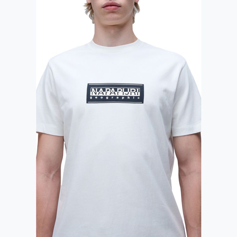 Pánske tričko Napapijri S-Box Logo white heron 3