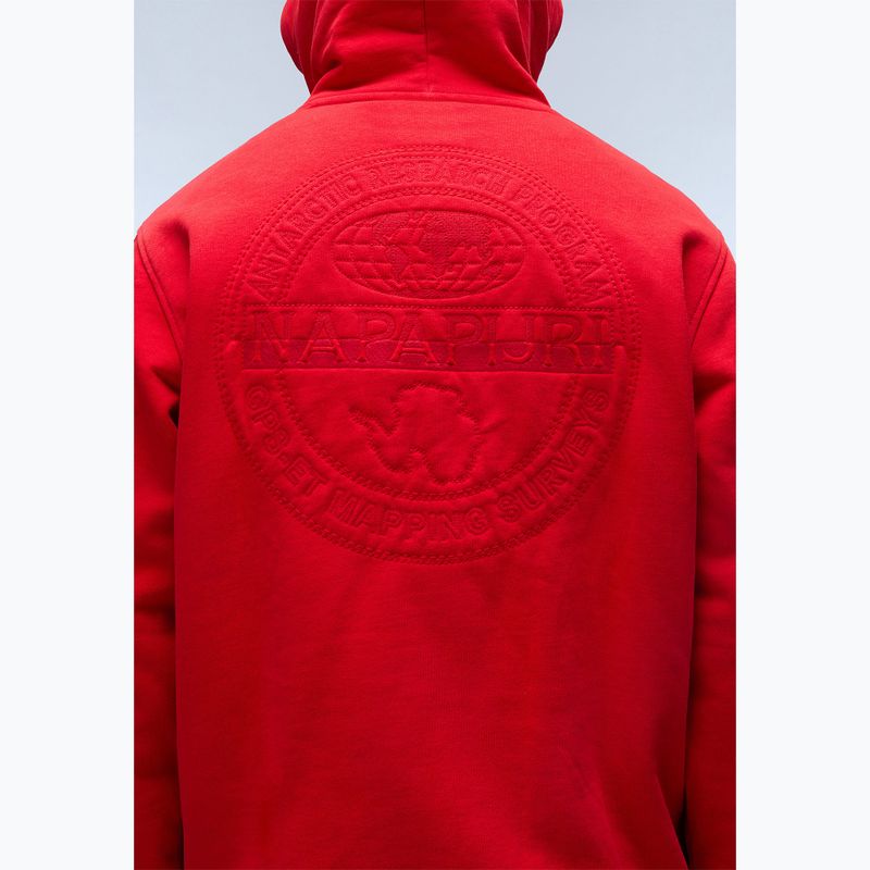 Pánska mikina Napapijri B-Kander Hooded red goji 5