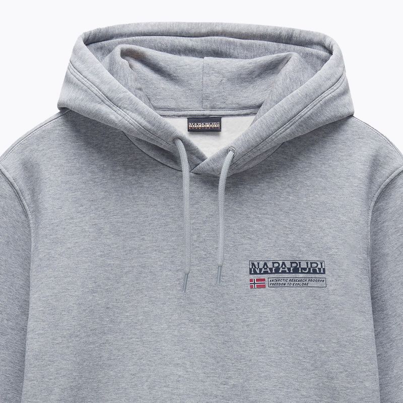 Pánska mikina Napapijri B-Kasba Hint medium grey melange 6