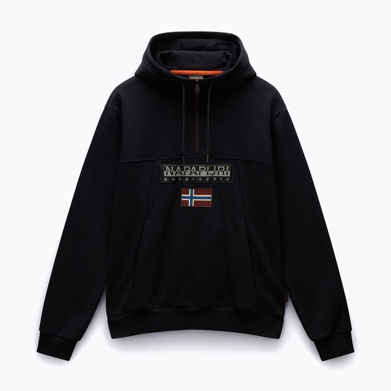 Pánska mikina Napapijri Burgee Half Zip Hooded 2.0 čierna 041 5