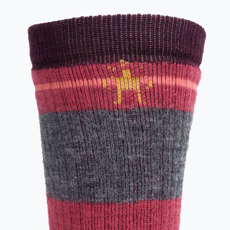 Smartwool Hike Full Cushion Saturnsphere Crew trekingové ponožky bordó SW001584591 3