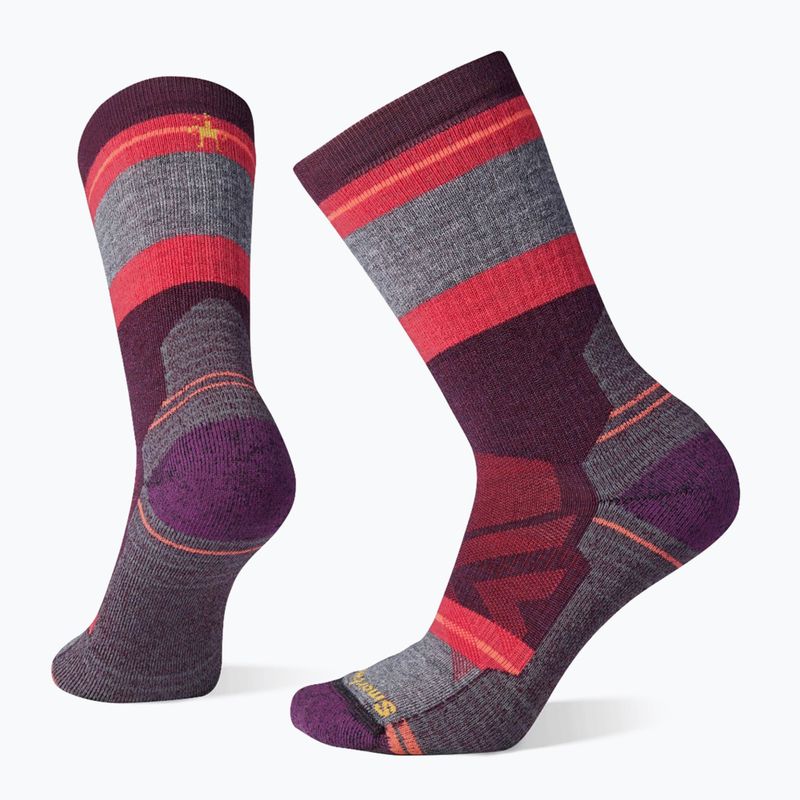 Smartwool Hike Full Cushion Saturnsphere Crew trekingové ponožky bordó SW001584591 4