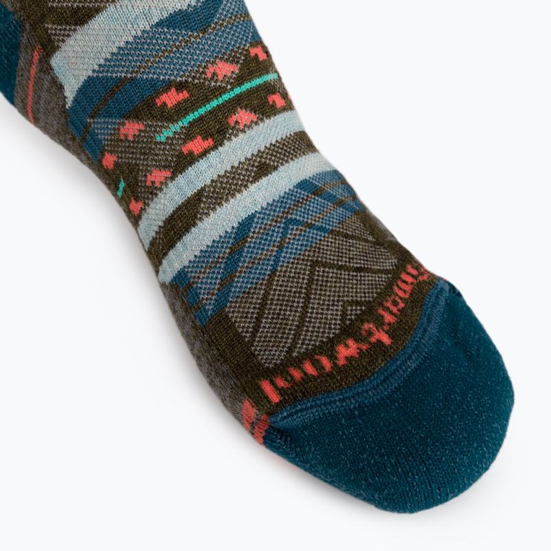 Smartwool Performance Hike Light Cushion Margarita Crew hnedé trekingové ponožky SW001586D111 5
