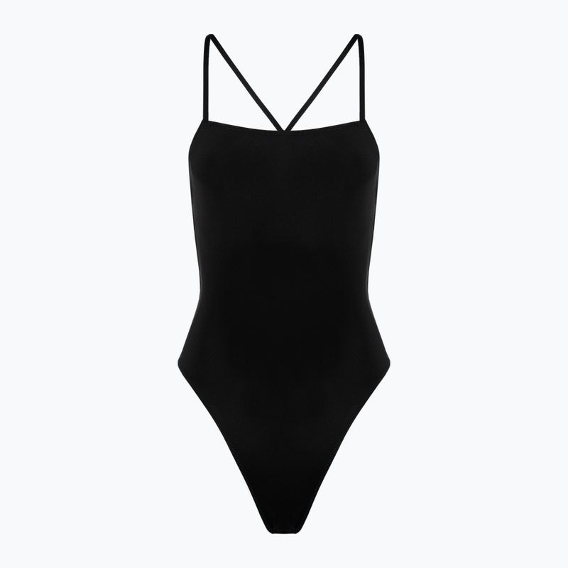 Dámske jednodielne plavky Hurley Solid Square Neck Moderate One Piece black