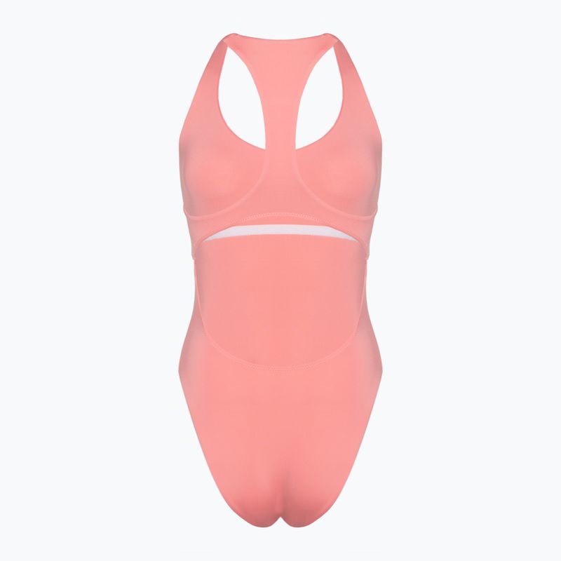 Dámske jednodielne plavky Hurley O&O Solid Racerback Moderate One Piece pacific pink 2