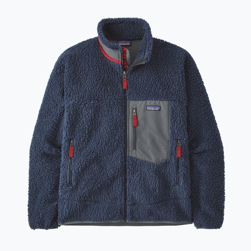 Pánska fleecová mikina Patagonia Classic Retro-X new navy w/wax red 8